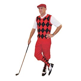 Kings Cross Red Knickers and Cap Red Black Argyle Sweater and Sock (362XL)