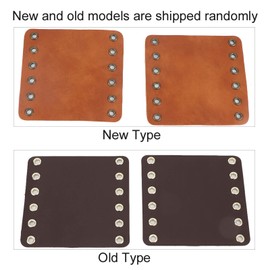 Motorcycle Handlebar Grip Cover, 1 Pair Motorcycle Leather Handlebar Hand Grip Covers Fit for Most Motorcycles (Brown)