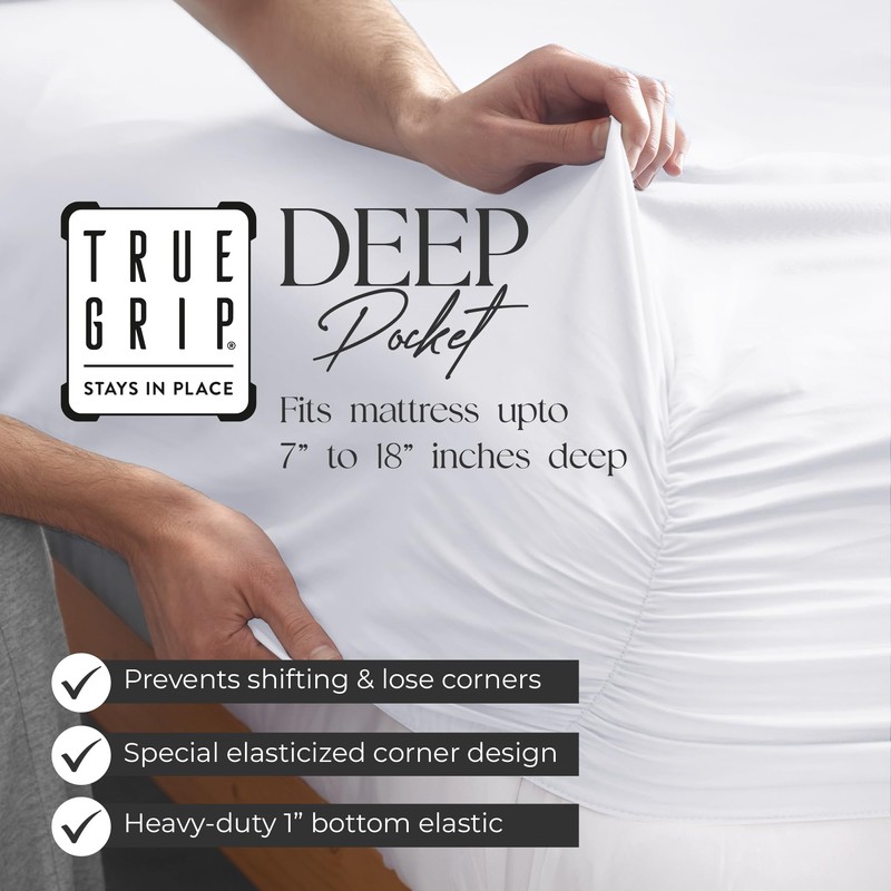 SUPREME ELEGANCE King Size Charcoal Gray Bed Sheet Set, 400