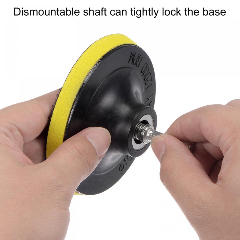 sourcing map 6Pcs 4" Drill Power Brush Set Scouring Pads