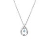 Yondosi Birthstone Silver Necklace, Silver