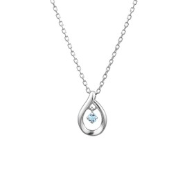 Yondosi Birthstone Silver Necklace, Silver