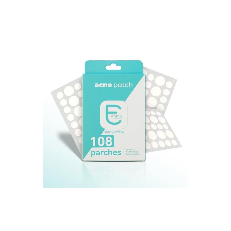 108 Parches para Acné con Hidrocoloide – Everglow Skin Solutions