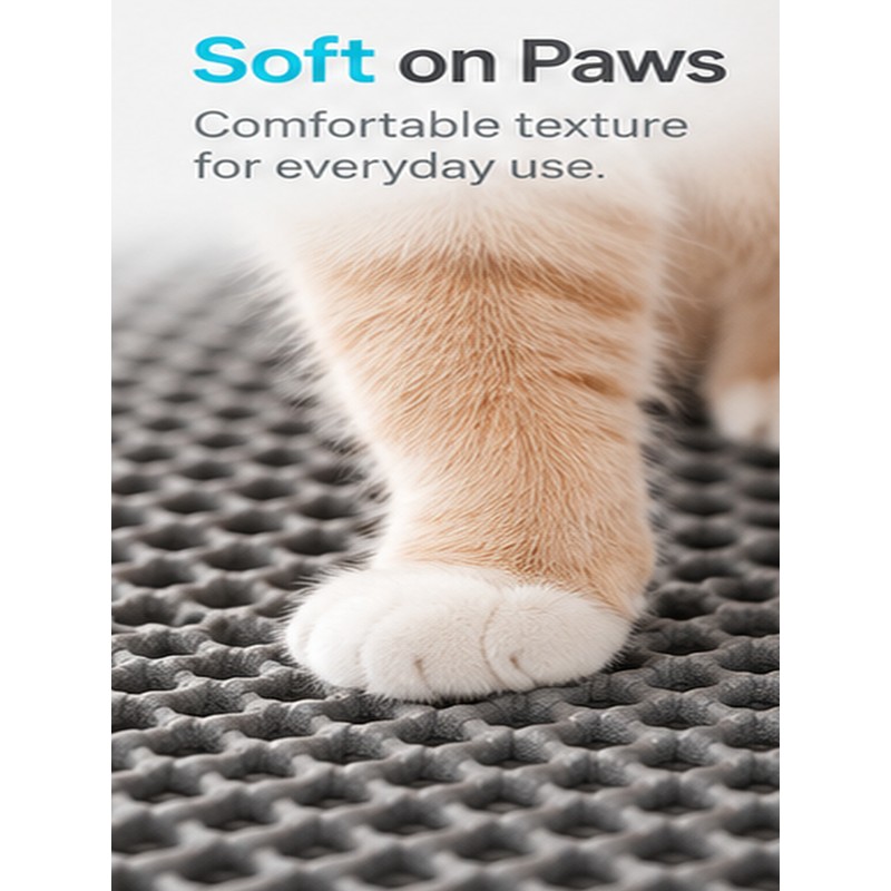 Waterproof Cat Litter Mat for Litter Boxes – Double-Layer Litter