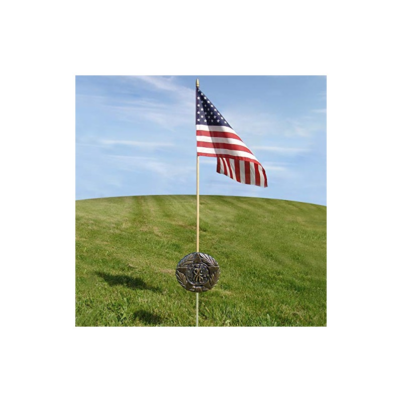 US Flag Store 070353 Revolutionary Minuteman Grave Marker, Bronze