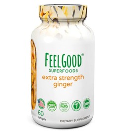 FEELGOOD EXTRA STRENGTH GINGER CAPSULES 60 VEGAN CAPSULES