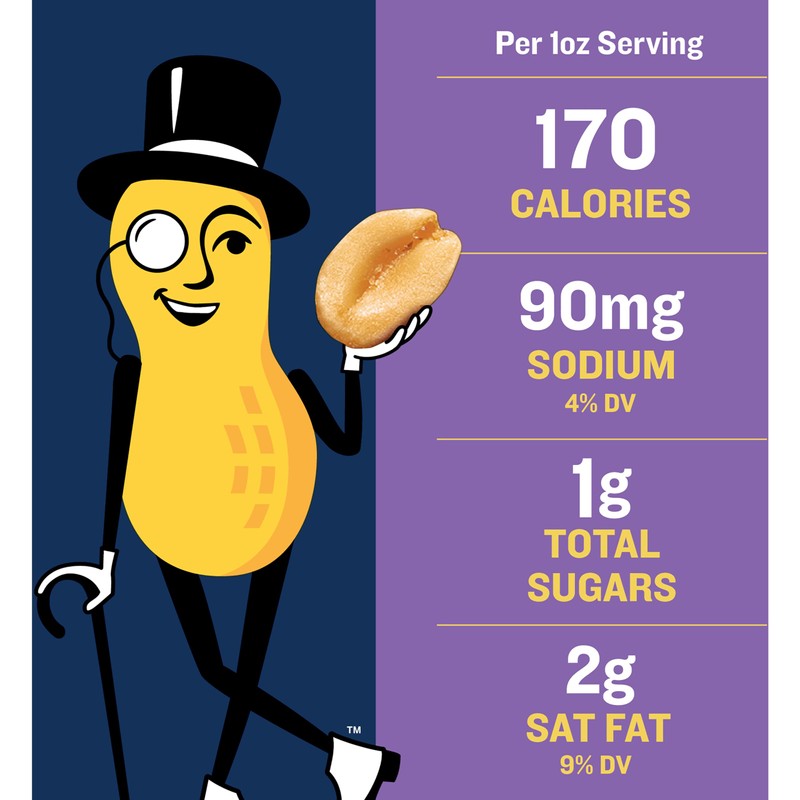 PLANTERS Salted Mixed Nuts, Peanuts, Almonds, Cashews, Brazil Nuts and