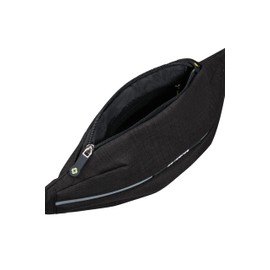 Samsonite Securipak Belt Bag, 33 cm, 1.5 L, Black Steel, Black (Black Steel), Belt bag 33 cm