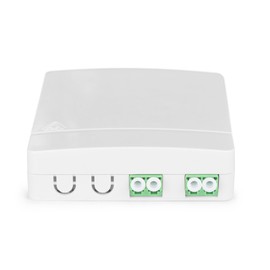 DIGITUS FTTH Housing - 2x LC/APC Duplex Coupling - Singlemode Fibre Optic - Integrated Fiber Optic Splice Cassette - IP45 Protection Class - Wall Mounting - White