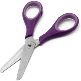Ashton and Wright - Children's - Kids Scissors Soft Grip - 5"/12cm - Purple - Right Handed - Multipack of 12