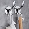 GERUIKE Adhesive Coat Hooks Stainless Steel Self Adhesive Robe Towel