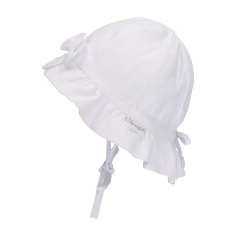 Sterntaler Unisex Children's Linen Children's Hat, White, 41 EU
