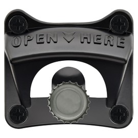 Luwanburg Black Magnetic Beer Bottle Opener Wall Mounted with Screws