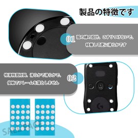 EsiFare Universal Round Mouse Sole, Anti-Slip, Ultra Low Friction, 80 Pieces, 0.2 inches (6 mm), Gaming Mouse, Universal Mouse Sole Sheet, Mouse Feet Replacement, Mouse Dots