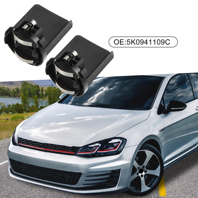 A ABSOPRO Car Headlight Headlamp Bulb Socket Adapter No.5K0941109C for