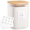 Large glass flour and sugar containers with 132 Kitchen Pantry