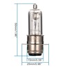 GOOFIT 12V 35W Motorcycle Headlight P15D Bulb Replacement for 50cc