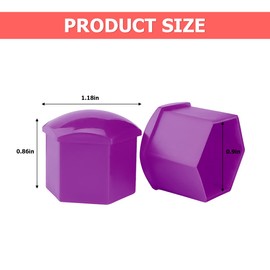 AICEL 20PCS Wheel Nut Covers Bolt Caps, 0.74 inch Vinyl Lug Bolt Cover, Auto Hub Screw Exterior Protection Anti-Theft Cap with Remover Tool, Dustproof Replacement Universal Decoration for Car