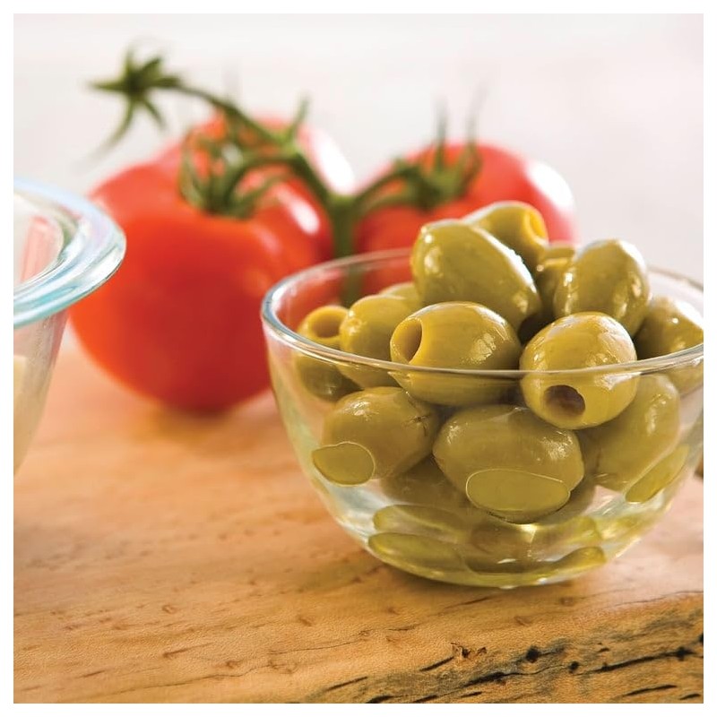 DIVINA Organic Pitted Green Olives Cups 4.9 oz, 2 pk