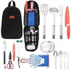 Camping Utensils Set, 21pcs Camp Cooking Kit with BBQ Tools,