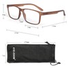 EYE ZOOM 3 Pack Plastic Frame Classic Rectangular Style Reading