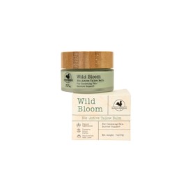 Hearth and Homestead: Handmade Wild Bloom Bio-Active Tallow Face Balm/Cream with Blue Tansy - Hydrate, Nourish, and Protect Skin - .7 oz