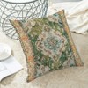 AEIOAE Boho Pillow Covers 16x16 Set of 2 Green Rug