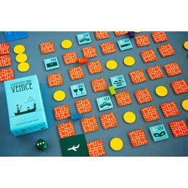 Souvenirs from Venice – Tile-Based Strategy Board Game | 2–5 Players | Ages 8+ | Portable Travel Game