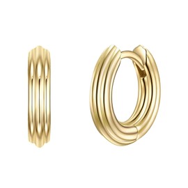 Glanzstücke München Women's Creole Earrings 925 Sterling Silver with, Silver