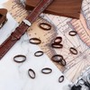 SUPERFINDINGS 14Pcs 7 Sizes Leather Watch Band Keeper Watch Band