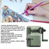 Manual Pencil Sharpener 7 Speeds Adjustable Pencil Tips Portable Handheld