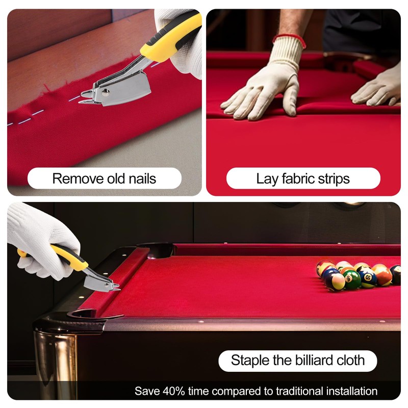 STRONGBERRY Pre-Cut Pool Table Felt Replacement Kit - 8ft Billiard