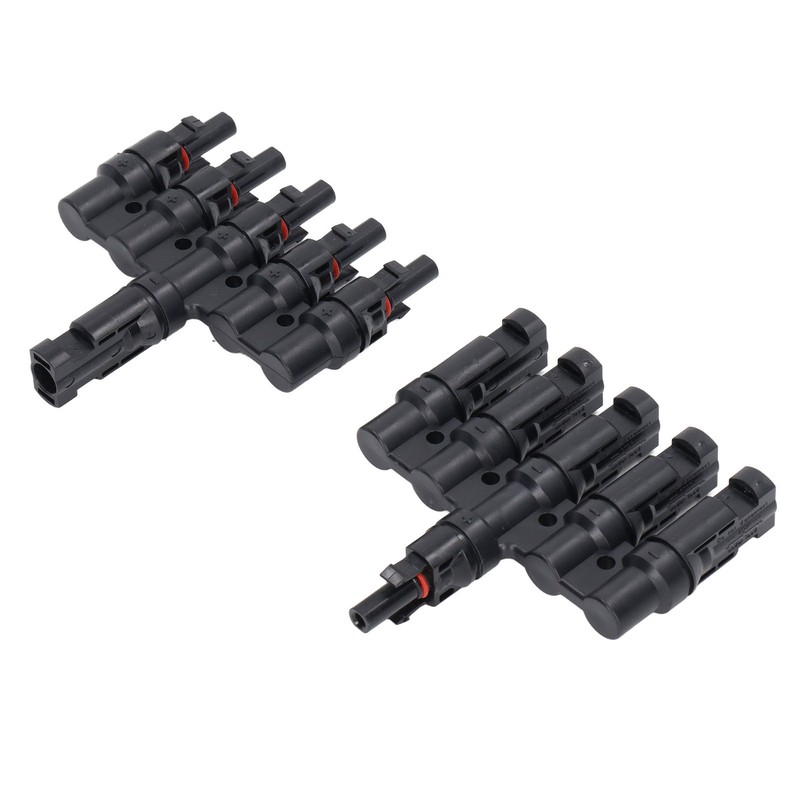 1 Pair Solar Branch Connector Panel Parallel Connection Cable Splitter