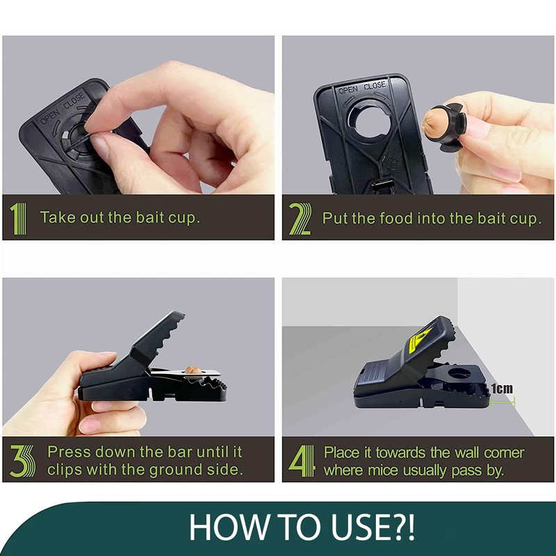 Green Haven Reusable Mouse Trap – 6 Pack Mouse Traps