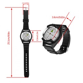 Demeras Wrist Compass Waterproof Outdoor Mini Lightweight Wristwatch ABS Camping Survival Compass for Hiking Camping Boating