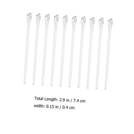 Operitacx 10pc Eyeglass Arm Cushions Non Slip Temple Tips Replacement Parts for Thin Metal Frames Comfortable Fit for Daily Wear Outdoor Activities