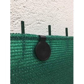 edenvista Plastic Clips for Garden privacy net, Windscreen, Shade cloth | UV Treated, 60 Pack, Color Black.