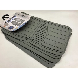 Custom Accessories 79921 4-Piece Value All-Season Rubber Floor Mats, Gray