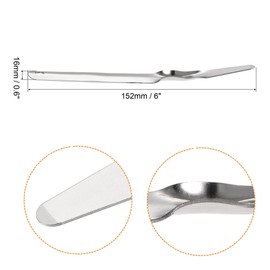 sourcing map Staple Remover Tools, Flat Staplers Puller Stainless Steel for Office Home Business, Silver Pack of 2