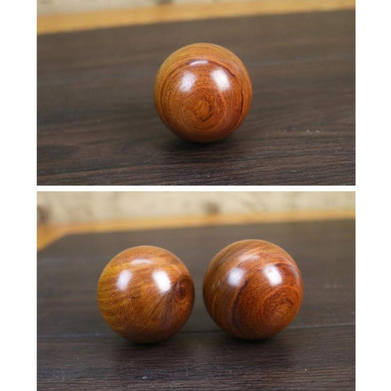 Wooden Baoding Balls Health Exercise Balls Wood Chinese Health Massage