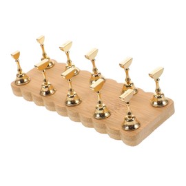 Beavorty Nail Art Practice Stand Fingernail Tip Holder with for Beginners Stable Base for Reliable Manicure Display for Salon Home Use