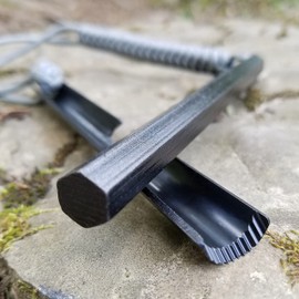 Coopers Bay Hexalite Ferro Rod and FireWick Tinder Kit | X-Large 1/2" x 6" Long Hex Ferro Rod | includes Tinder FireWick | Complete Fire Starter Survival Tool Package for Your Gear Bag