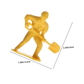 Operitacx 63pcs Realistic Figures Tools for Safe Durable Play for Home School Creative Engagement