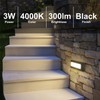 ZONK LED Step Lights 110V-240V Line Voltage, 3W 4000K Non-dimmable
