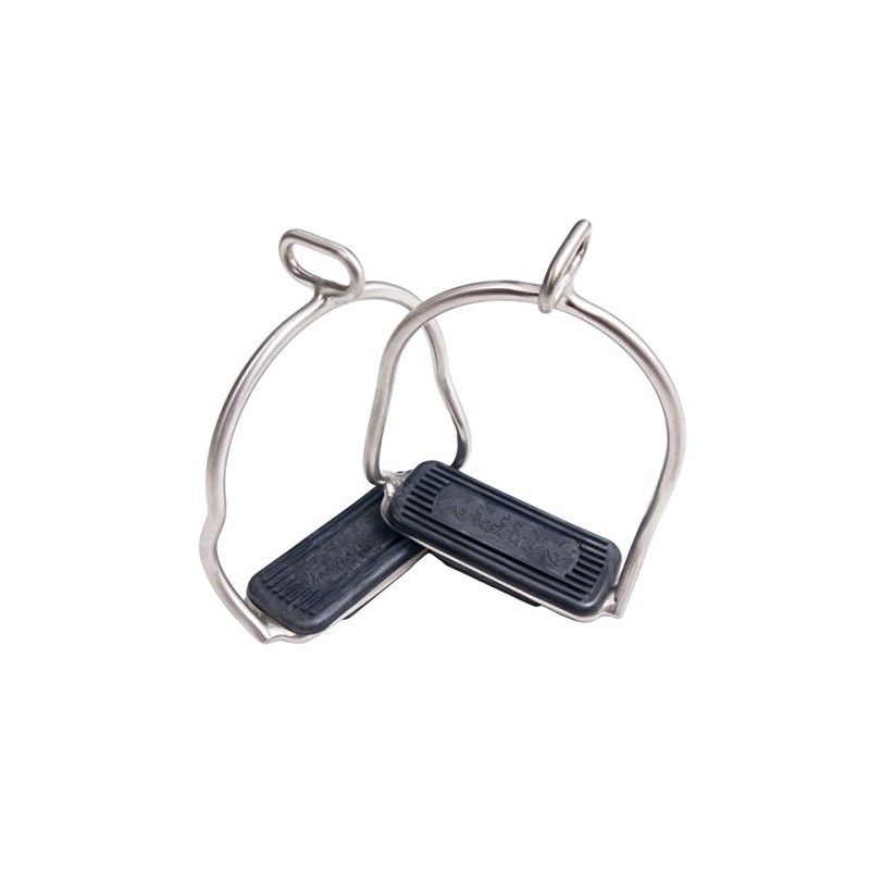 Karlslund Riding Equipment Brushed Stainless Steel Stirrups - Metallic