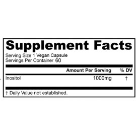 FDC Nutrition Inositol 1000 mg 120 Vegan Capsules