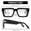 JM 3 Pack übergroße Quadratische Lesebrille für Damen Herren, Blaulichtfilter