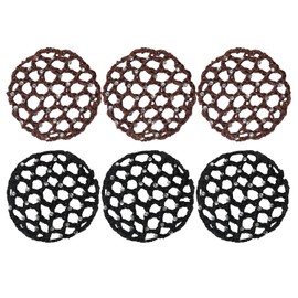 6 Pieces Rhinestone Hair Nets Hair Accessories Hair Fixing Tools Elegant Women Hair Accessories for Gymnastics and Dance
