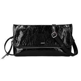 Balcos Women's 2-Way Patent Leather Clutch Bag, One Size, Black