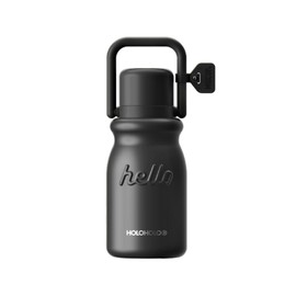 HOLOHOLO Water Bottle Insulated Stainless Steel with Straw Leak Proof Tumbler Large Travel Water Bottle for Sports, Hiking, 30oz, BPA-Free (black)